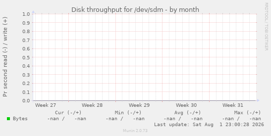 Disk throughput for /dev/sdm