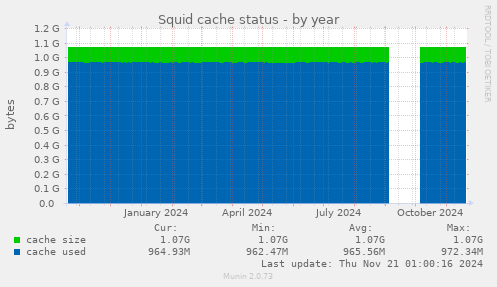 Squid cache status